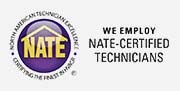 HVAC Service - NATE-Certified Technicians Logo 